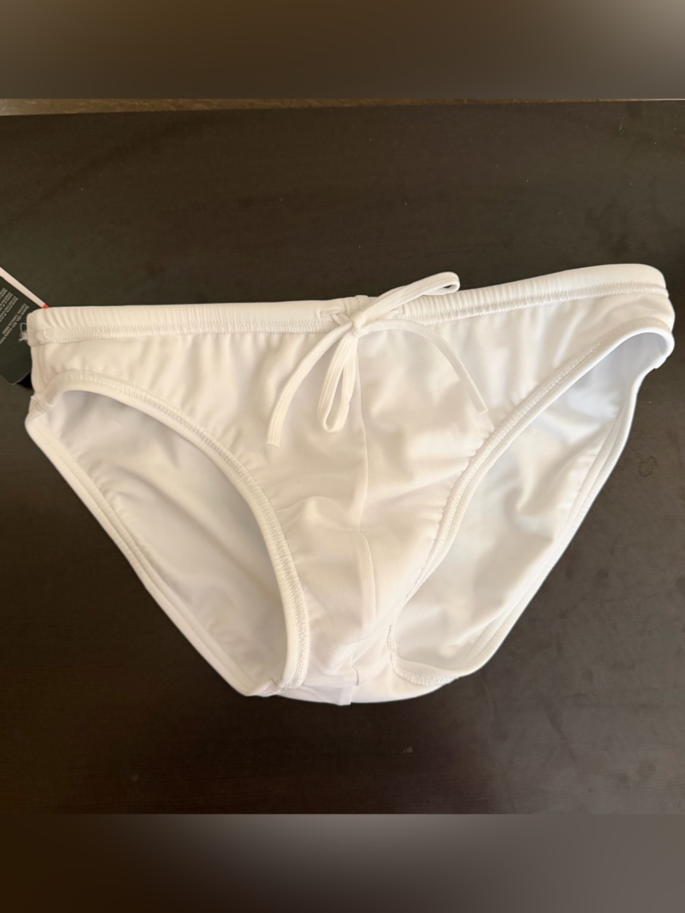 White Speedo Men’s bathing suit Bottoms POWER FLEX 50+ UPF Chlorine Resistant 34 - Picture 8 of 16